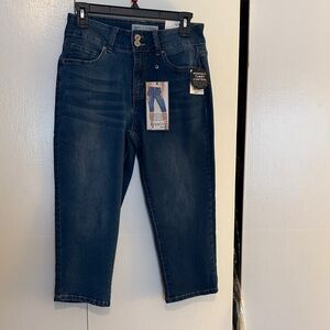 Royalty For Me Deep Blue Crop Jeans